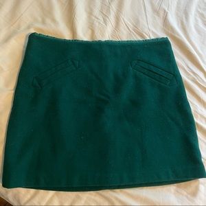 3/$30 | Green Wool Mini Skirt